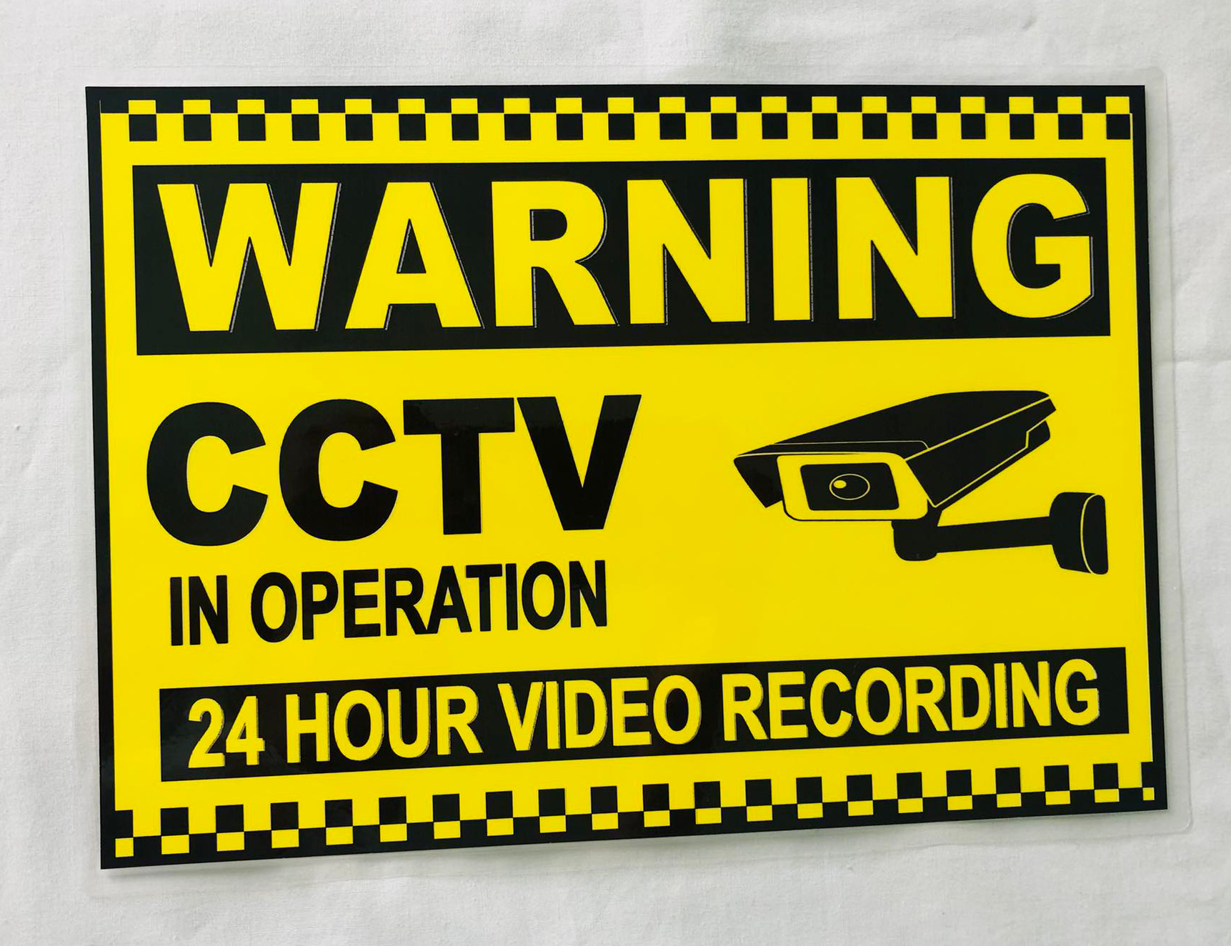 Buy Cctv Signage Laminated Online Lazada Ph