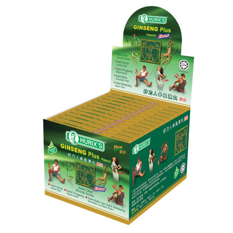 Fsc Hurix S Ginseng Plus Kapsul Ekstrak S X Blister