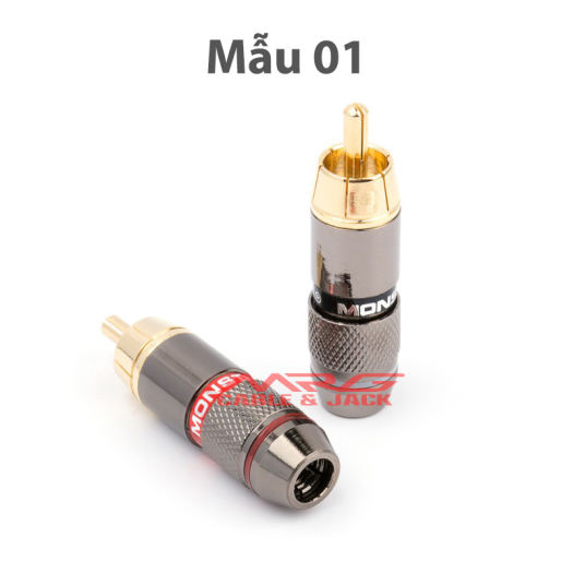 Cặp Jack RCA Hoa Sen hàn dây tín hiệu giá 1 đôi 2 chiếc jack av