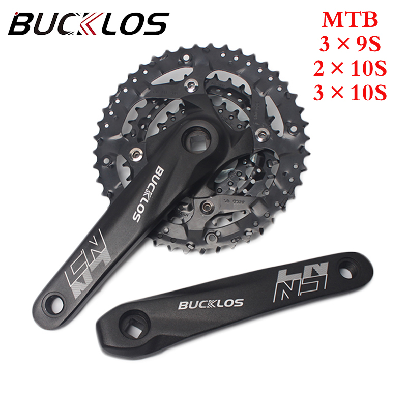 BUCKLOS MTB Crankset Square Taper With 22 24 26 32 38 42 44T Chainring