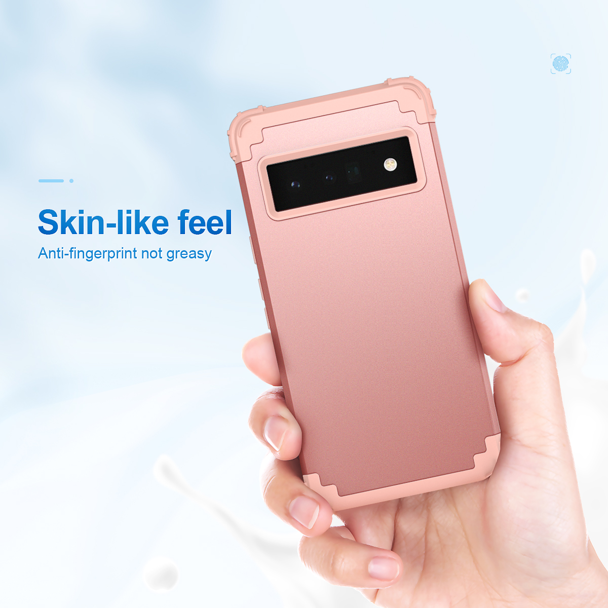 Generic Google Pixel 6 Pro Case, Hybrid Soft Silicone Hard PC Back Bumper 3 In 1 Rugged Heavy