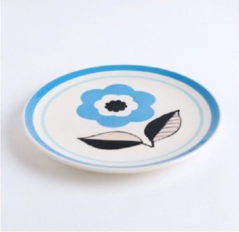 ChaBatree LINNE Hand Painted Ceramic Dessert Plate