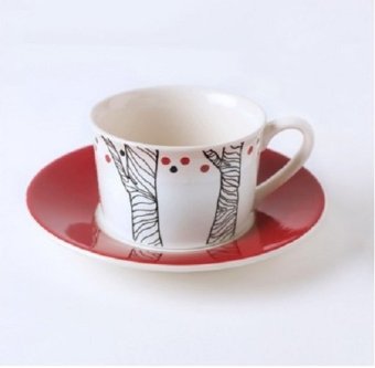 ChaBatree SOPHIE Hand Painted Ceramic Cup & Saucer set