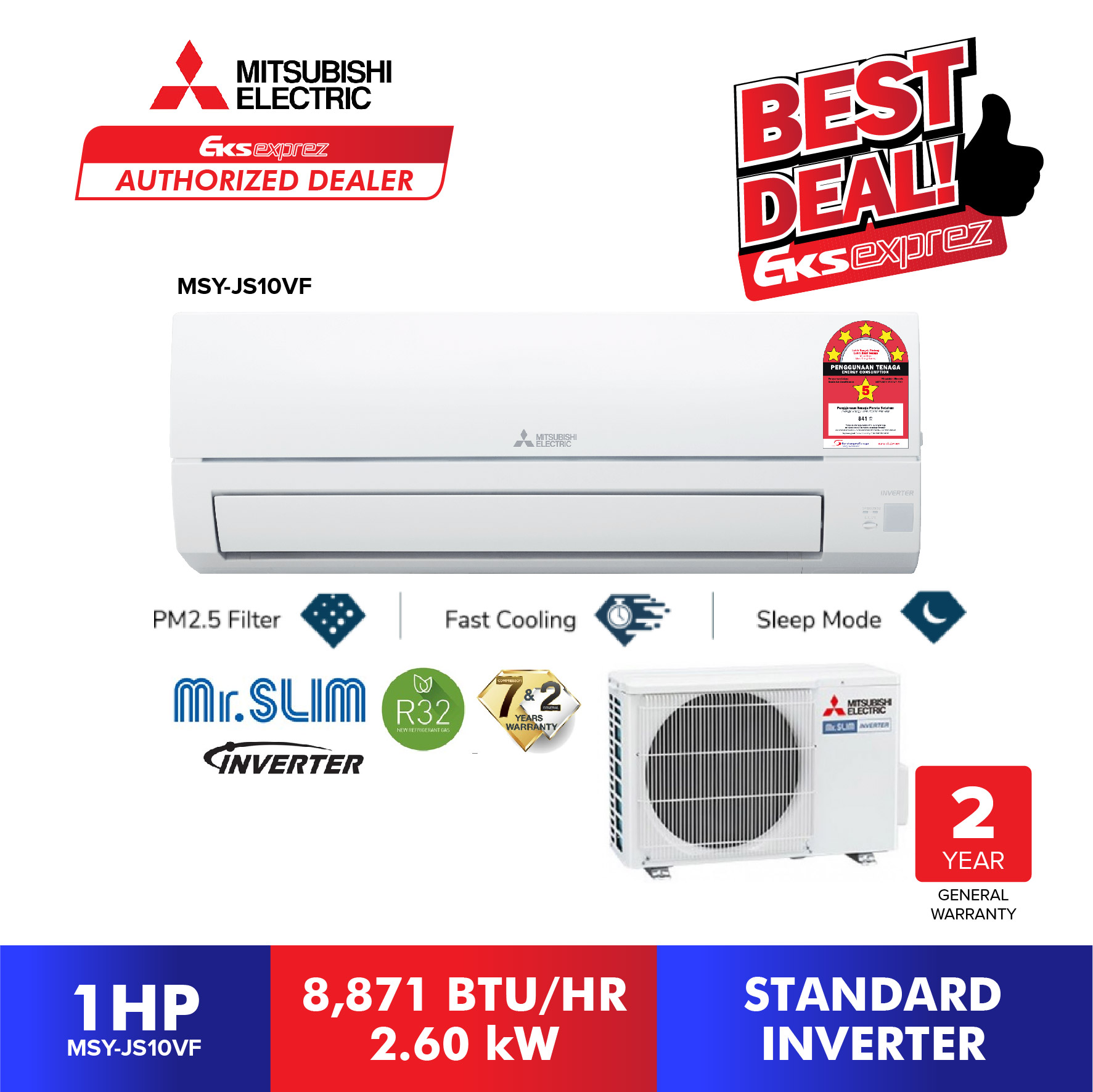 Daikin FTKF Series R32 Standard Inverter Aircond With Built In Wifi