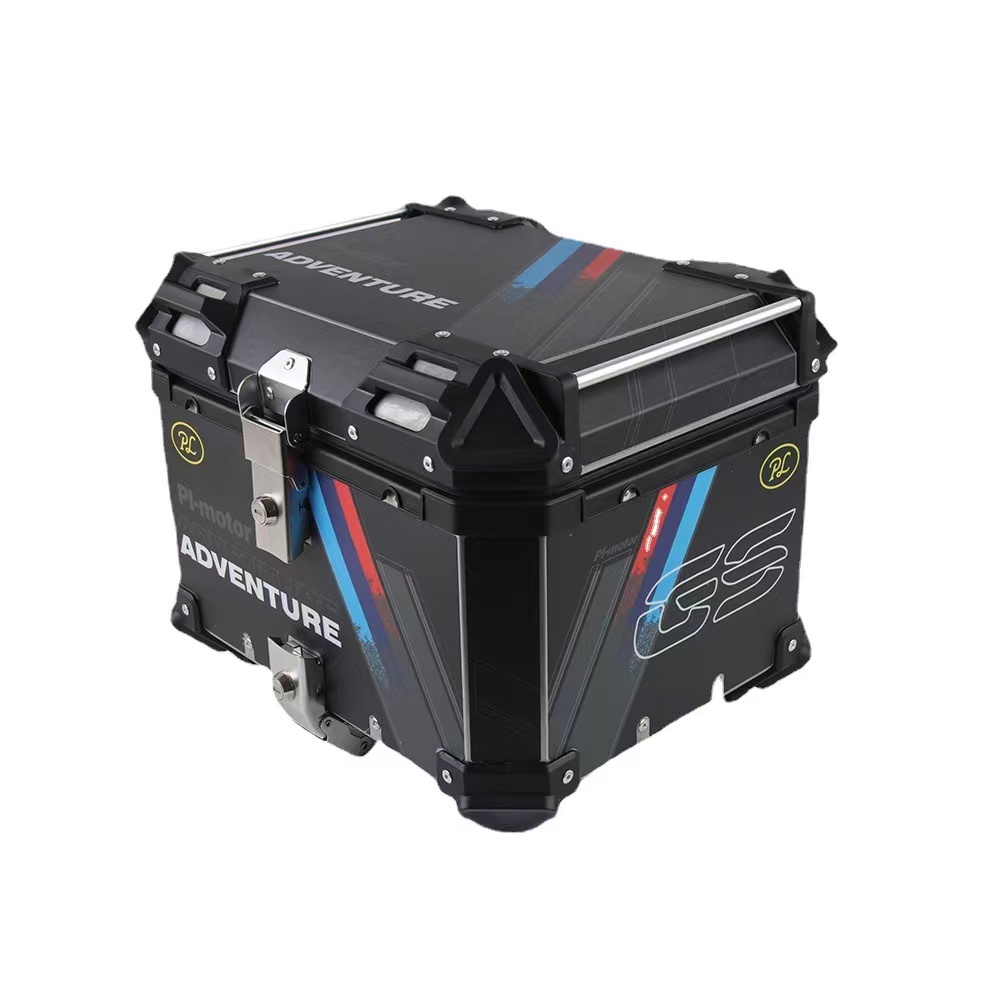 Motorcycle Alloy Top Box Tail Box 45 Liters Heavy Duty Universal