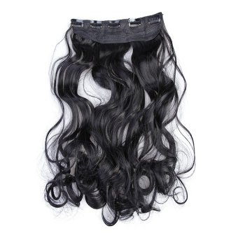 ... Hair Extension Clip In Hair Extensions 5Clips Black (EXPORT)- INTL