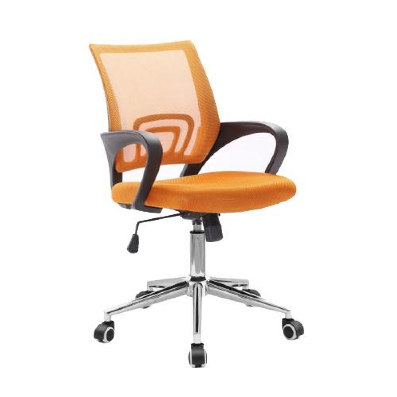 Office Chair Typist Chair ( BLACK FRAME MOBILE ) (Home Office Chair) Free Installation & 12-Months Warranty Singapore