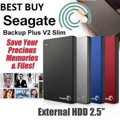 Seagate Backup Slim Plus 1 TB 2 HDD EXTERNAL HARD DISK