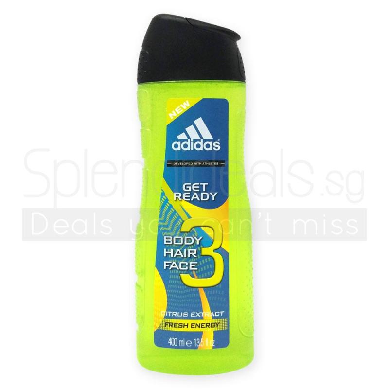 Buy (Pack of 4) ADIDAS Shower Gel - Get Ready 3 in 1 Shower Gel 400ml - 4074 Singapore