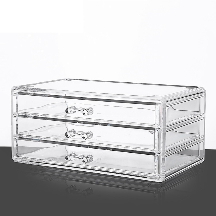 Stackable Acrylic Makeup Organizer Storage Box Drawer Cosmetic
