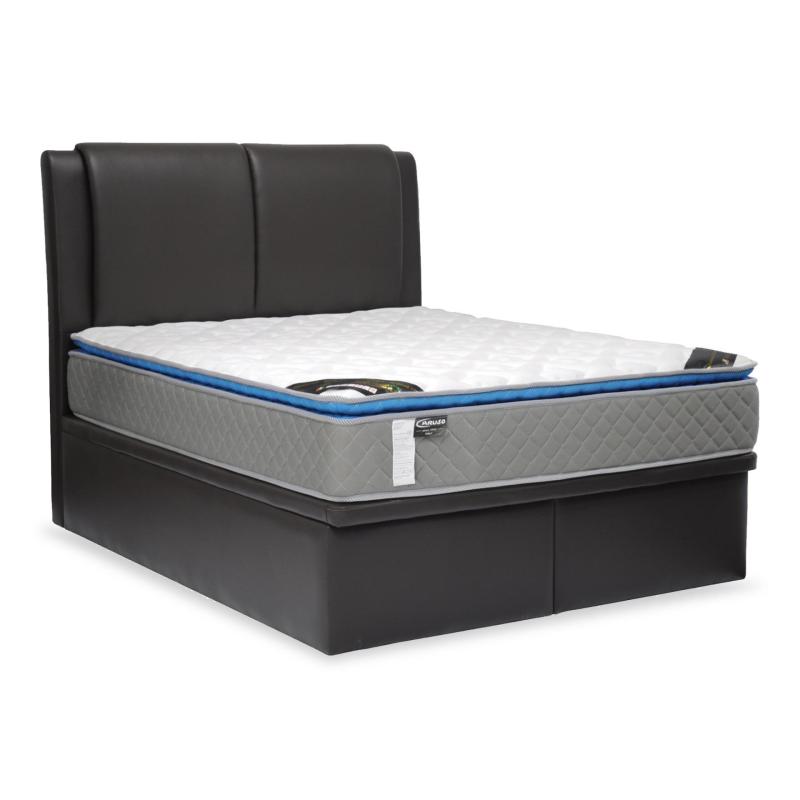 Fina Fabric Storage Bed With Spring Mattress (FREE DELIVERY)(FREE ASSEMBLY)