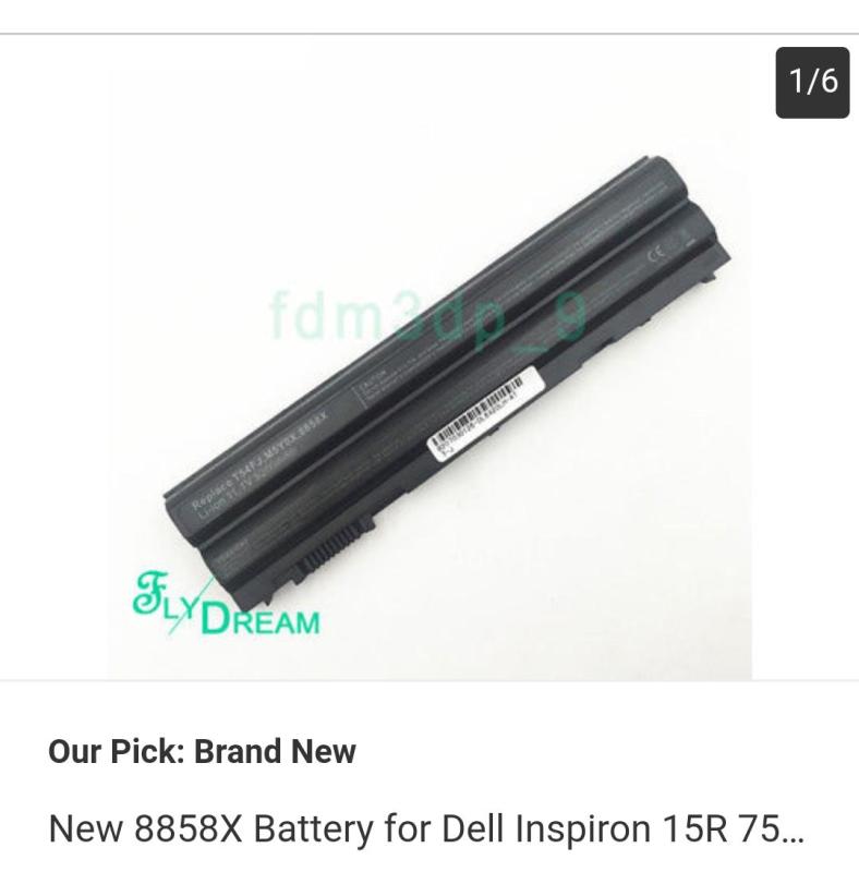 Battery 8858X for Dell Inspiron 15 7520 5520 5720 7720 451-11695 T54fj
