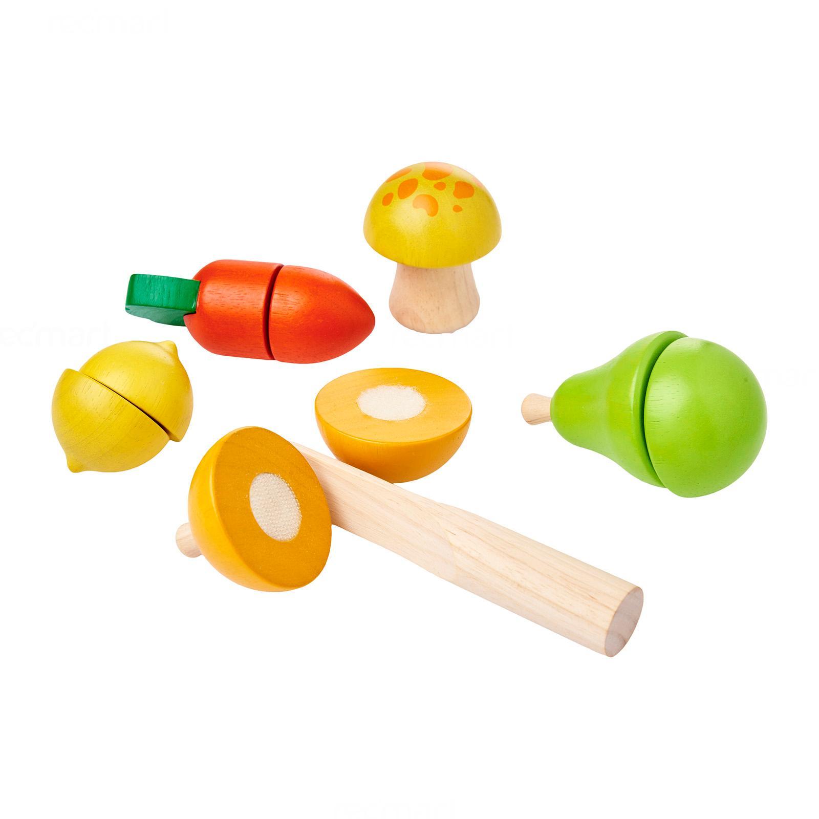 plan toys fruit and vegetable playset
