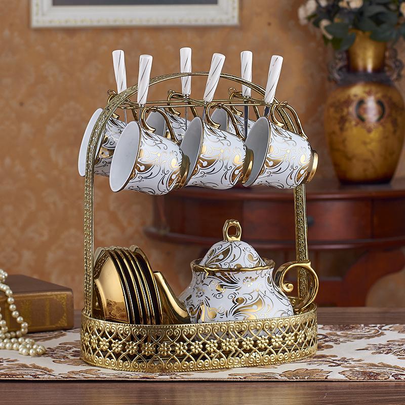 European Style Tea Set Coffee Mug Set Whole Set Coffee Cups Set British Black Tea Cup And Saucer Bone China Spoon Marriage Gift Box By Taobao Collection