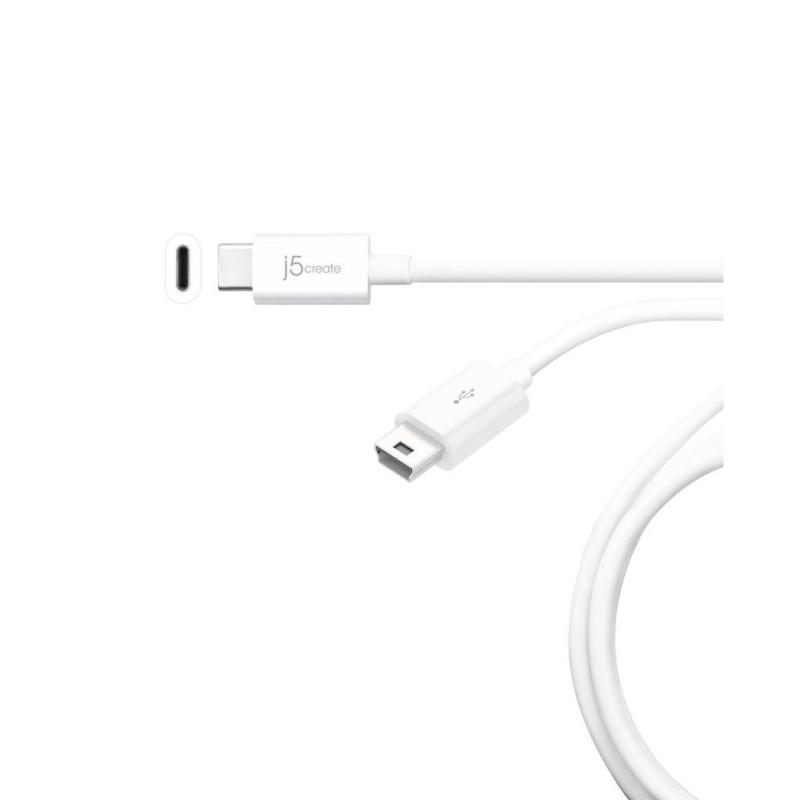 J5CREATE JUCX10 USB 2.0 TYPE-C TO MINI-B CABLE