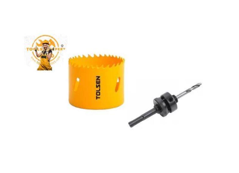 Tolsen Tools by EgHardware, 111mm Bi-metal Holesaw c/w Arbor 2 per Set