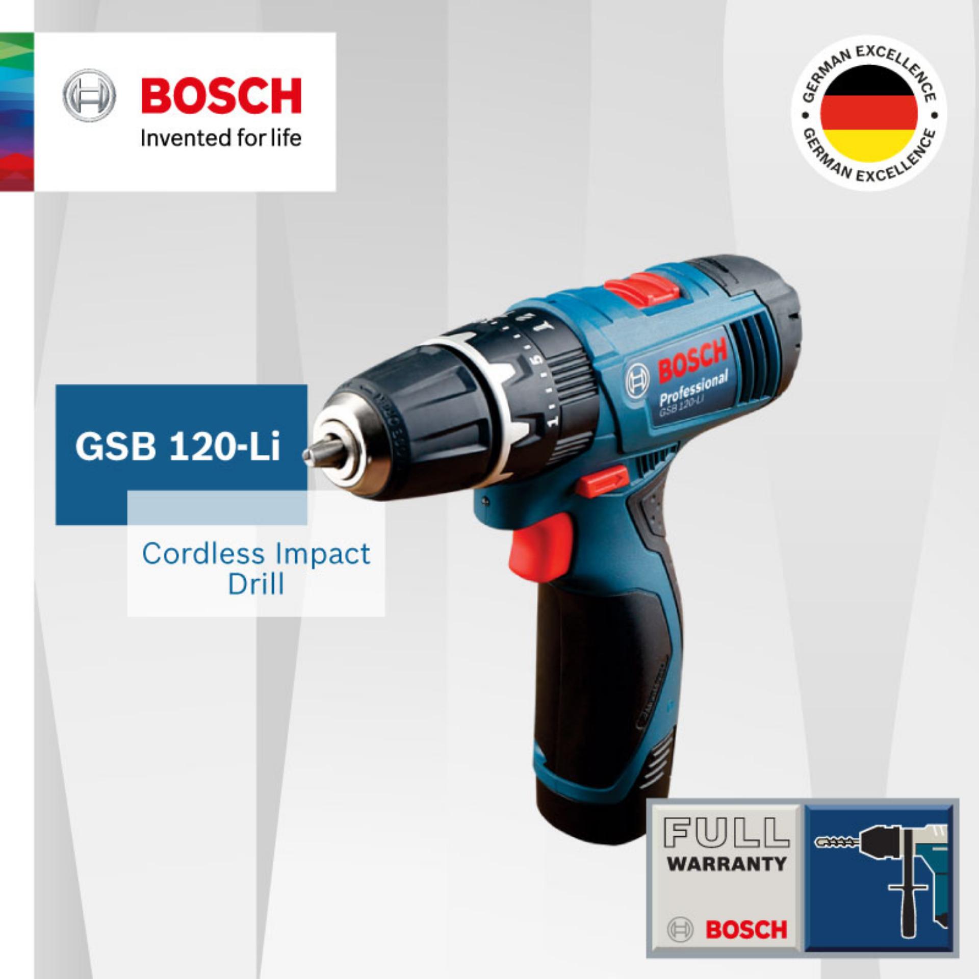 Bosch Gsb 120 Li Cordless Impact Drill Set Singapore