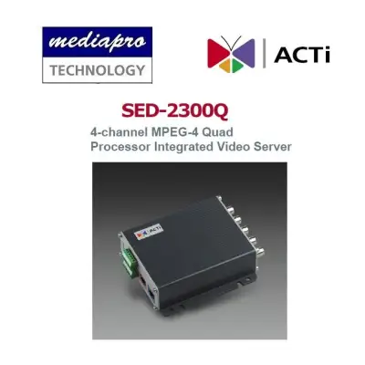 ACTi SED-2300Q 4-channel MPEG-4 Quad Processor Integrated Video Server