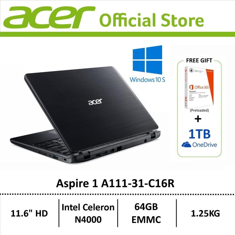 Acer Aspire 1 A111-31-C16R (Black) Lightweight Laptop