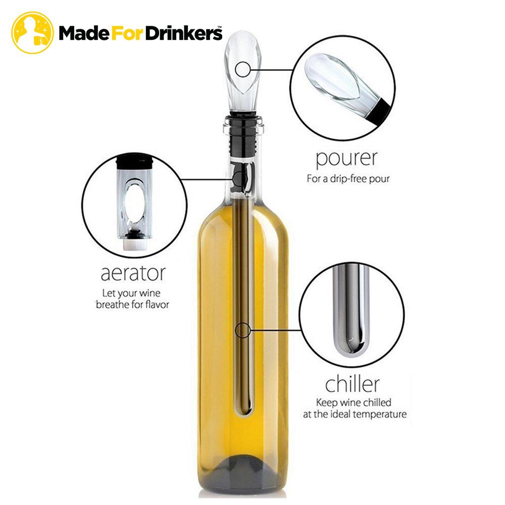 Wine Chiller & Stick (Black) – SanteDrinkware