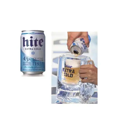 Hite Extra Cold Korea Beer 355ml x 24 cans (May 2022) - deliver in 3-6 days