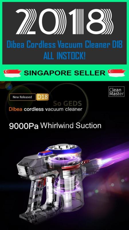 Dibea Wireless Handheld Vacuum Cleaner D18 Effective Mite Cleaner Carpet Sofa Bed Cleaner Singapore