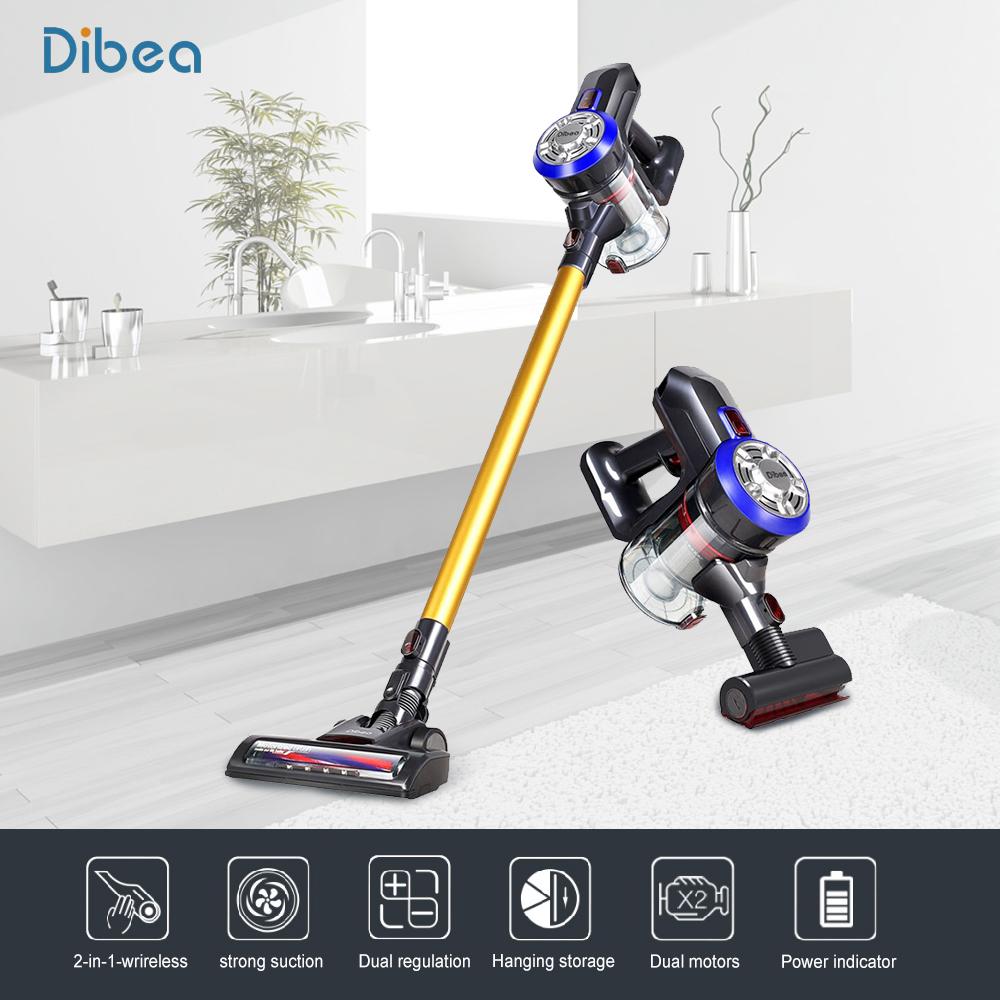 Portable Vacuum Cleaners Floor Care Lazada Dibea D18 2 In 1 Upright Cordless Vacuum Cleaner With Led Light Lightweight Handheld Stick