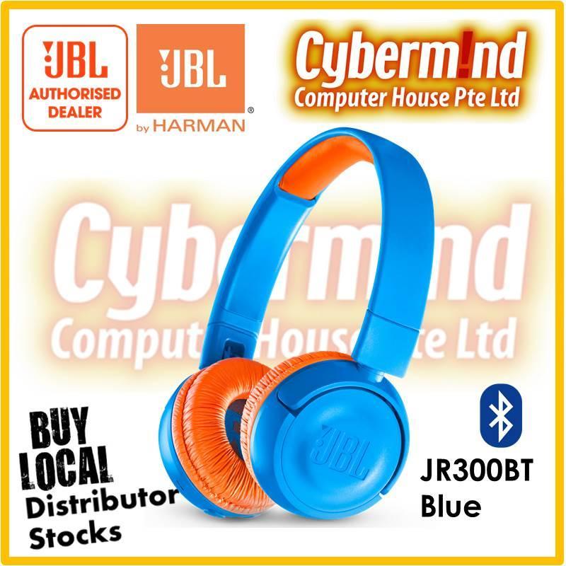 JBL JR300BT Wireless Kids on-ear headphones with safe sound <85dB (Color:Blue or Teal) (Local Distributor Stocks) Singapore