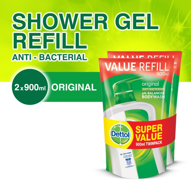 Buy 2x Dettol Anti-Bacterial Body Wash Refill 900G Singapore