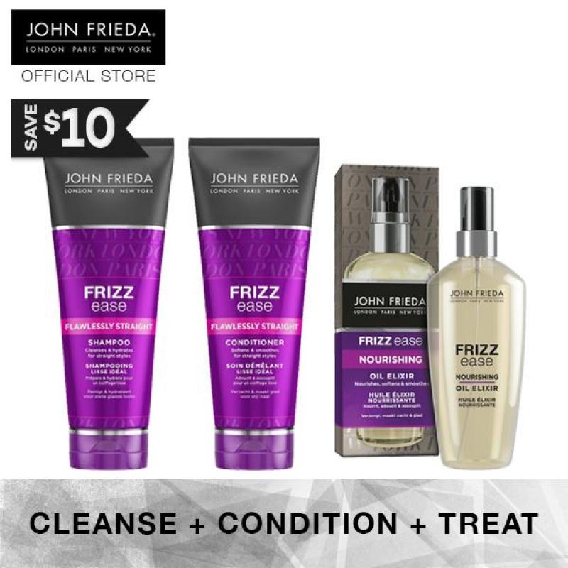 Buy Bundle - John Frieda Frizz Ease Flawless Straight Shampoo & Conditioner + Oil Elixir Singapore