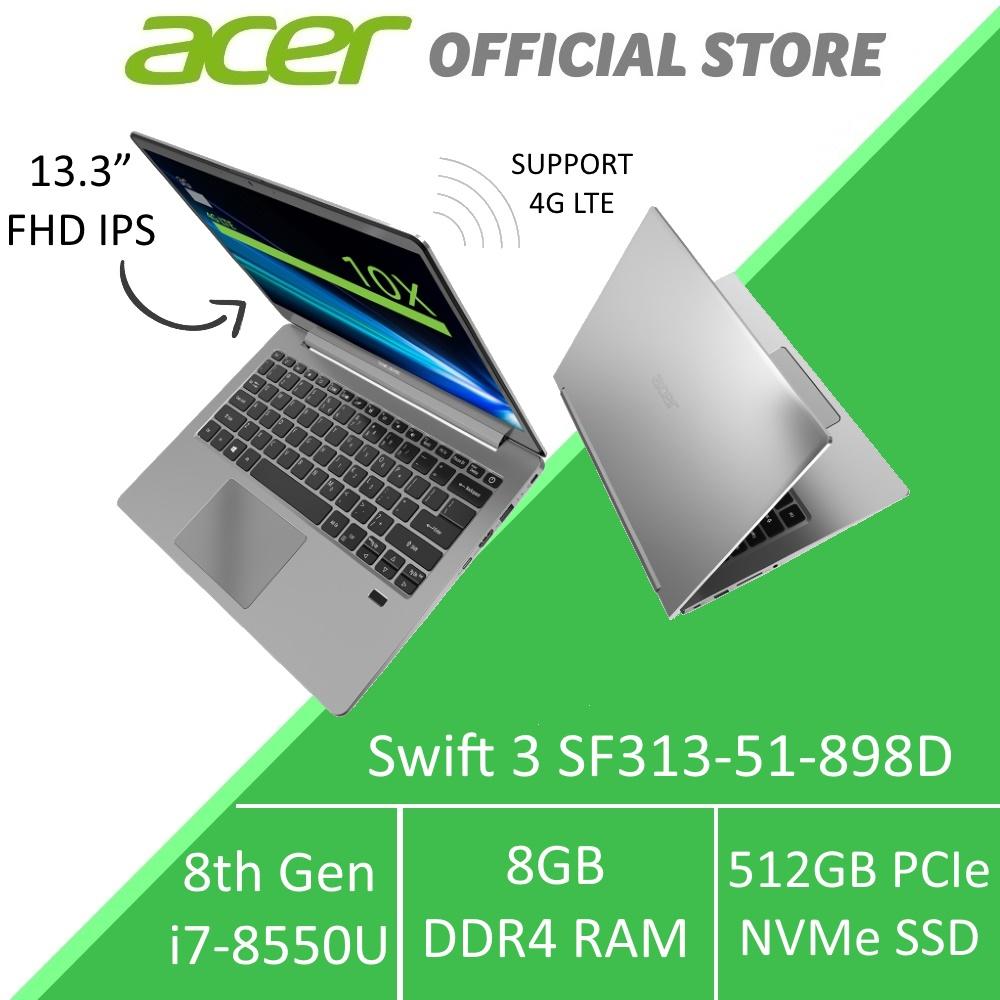 Acer Swift 3 SF313-51-898D 13.3-Inch FHD IPS with Intel i7 Processor and 4G LTE
