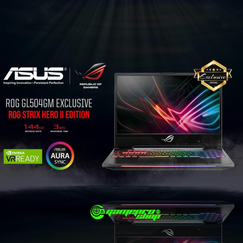 8th Gen ASUS ROG Strix Hero II GL504GM - ES057T EXCLUSIVE ( I7-8750H / 8GB / 128GB SSD + 1TB HDD / GTX 1060 ) 15.6 WITH 144Hz GAMING LAPTOP *11.11 PROMO*