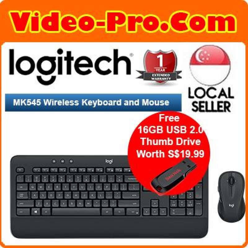 Logitech MK545 Wireless Keyboard and Mouse Combo 920-008696 1-Year Local Warranty (Free 16GB* USB 2.0 Thumb Drive Worth $19.90. *While Stock Last!) Singapore
