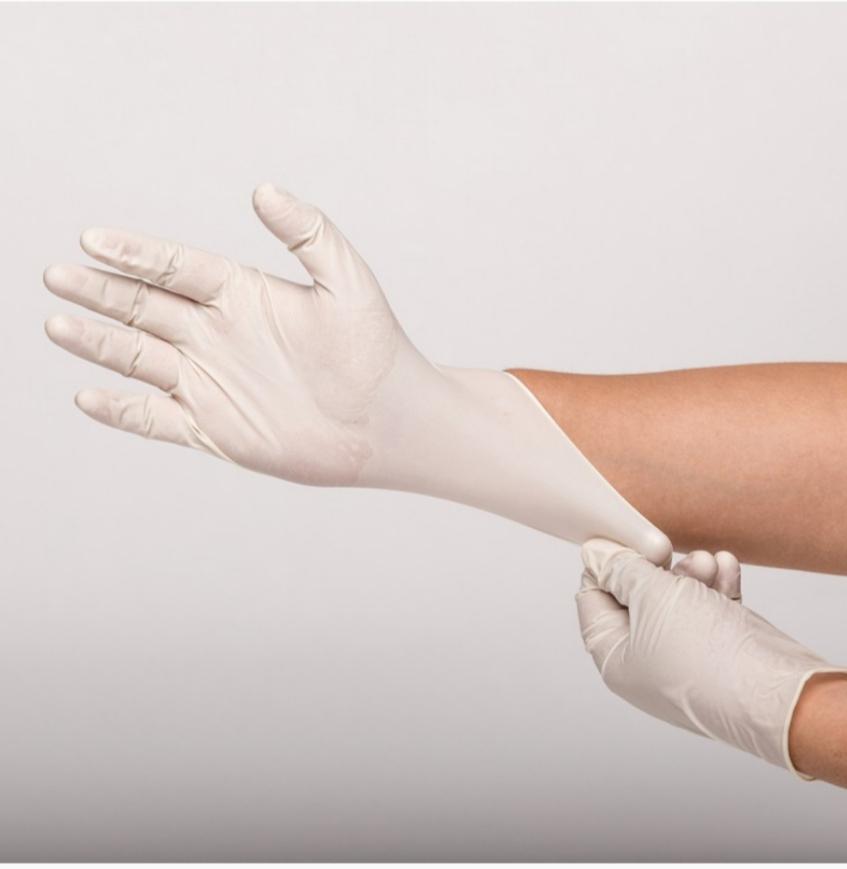 100pcs/box Disposable Latex Hand Gloves - M By Orient Co