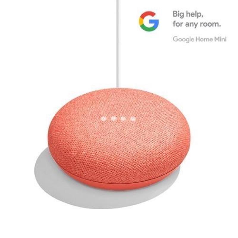 Google Home Mini - Charcoal Black/Chalk White/Coral Red - 12.12 Promotion! Singapore