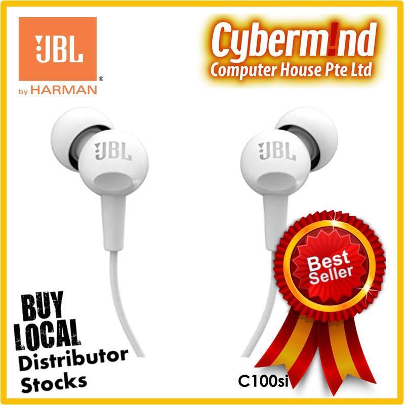 JBL C100SI In-Ear Headphones with Mic (White) (Local Distributor Stocks / Brought to you by Cybermind 20years in Singapore!) Singapore