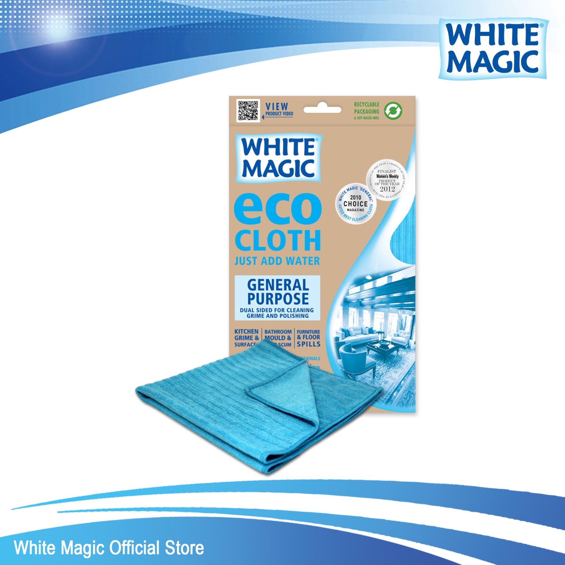 White Magic General Purpose Microfiber Cleaning Eco Cloth / No Detergent Needed / With Water Only By White Magic Official Store