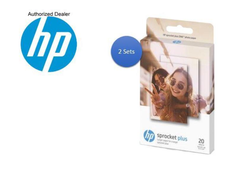 HP Original Sprocket Plus Photo Paper (20 x 2 = 40 Sheets)  20 Sticky-backed sheets (2.3 X 3.4inch) ZINK PAPER  (2Sets = 40 Sheet) Sprocket Plus(2LY73A) Singapore