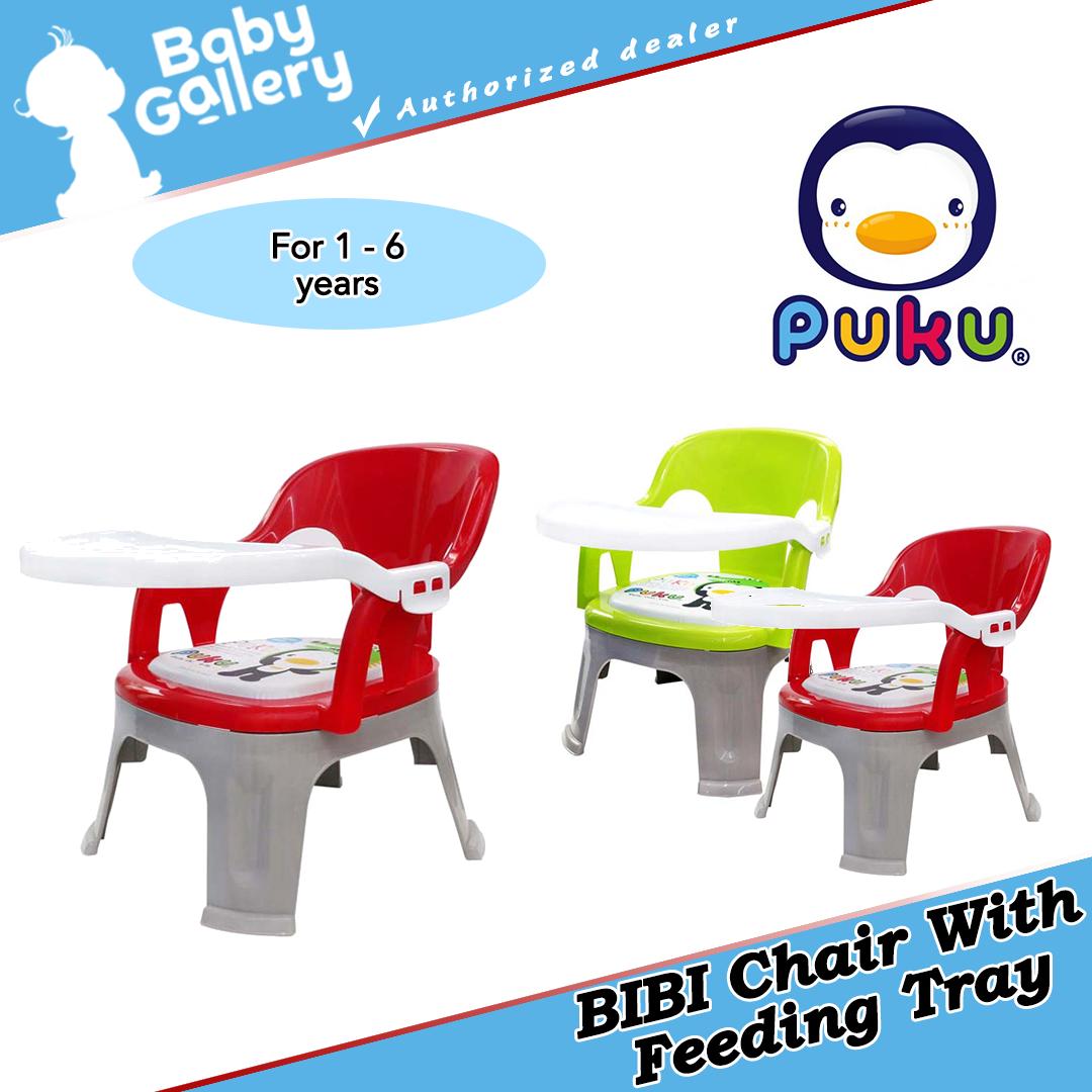 Puku BIBI Kid Chair With Feeding Tray (Red)