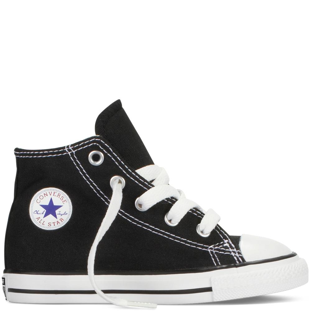 infant black converse sneakers