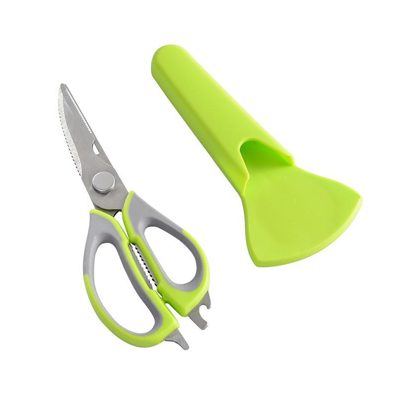 Its Not Too Late Stainless Steel Kitchen Scissors Household Multi-functional Barbecue Cut Fish Bone Scissors Qanl the Shears Food Shear