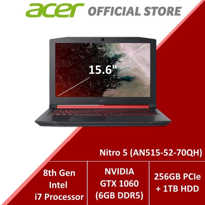 Acer Nitro 5 (AN515-52-70QH) Gaming Laptop - 8th Generation i7 Processor with GTX 1060 Graphics