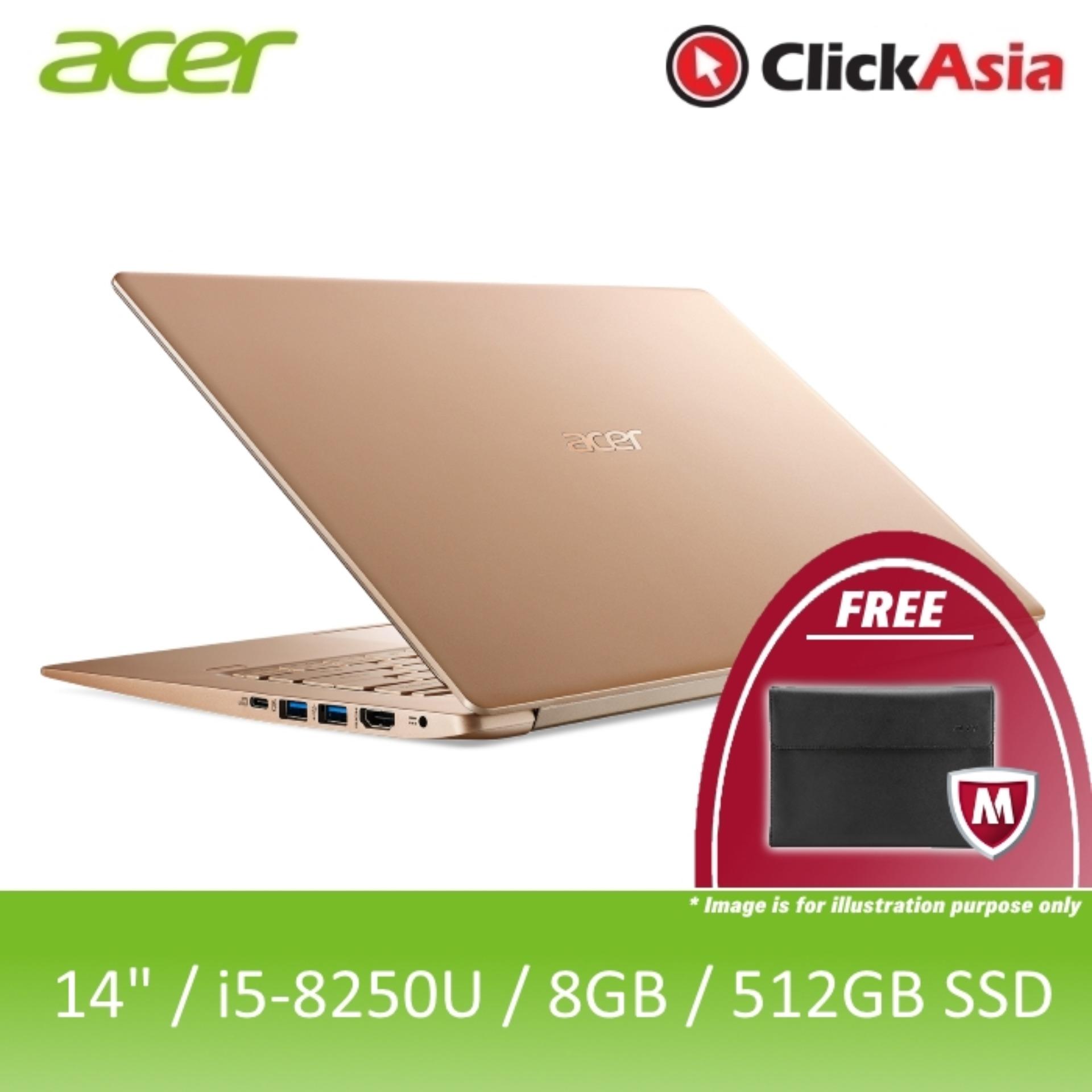 Acer Swift 5 (SF514-52T-57WC) - 14/i5-8250U/8GB DDR4/512GB SSD/UHD/W10 (Gold)