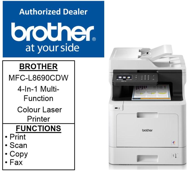 Brother MFC-L8690CDW 4-In-1 Multi-Function Color Laser Printer MFC L8690CDW L8690 MFC L8690 CDW Singapore
