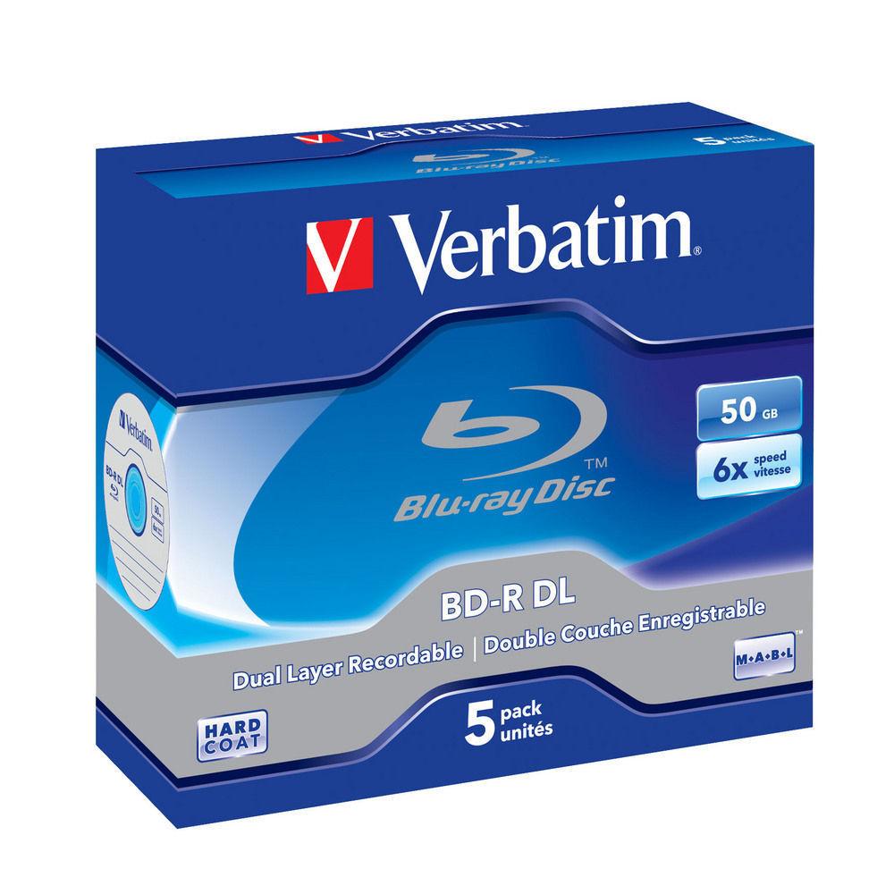 Verbatim BD-R 50GB 6x 5pcs Pack Jewel Case