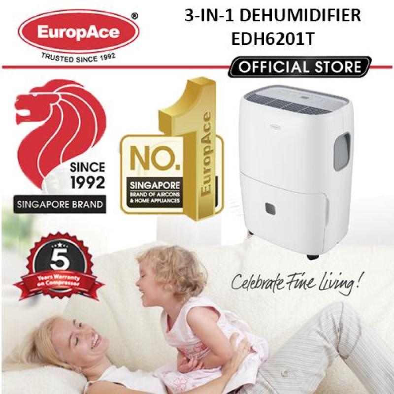 EDH 6201T 3-IN-1 DEHUMIDIFIER (Dehumidifer with & Laundry mode, AirPure) - FREE 2 X FILTER WORTH $129 Singapore