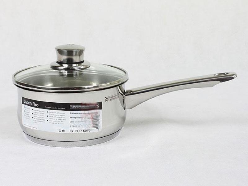 Germany Origional Product WMF 16/18/Natural 20 Cm Stainless Steel Long Handle Single Handle Milk Pot Stew Pot with Glass Lid Singapore
