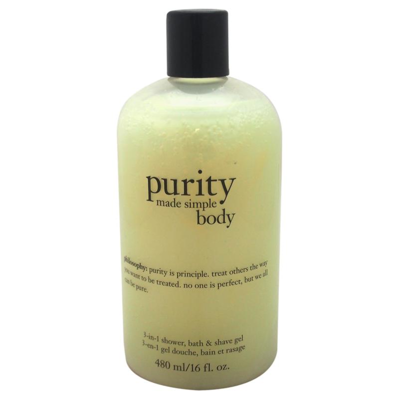 Buy Philosophy Purity Made Simple Body 3-in-1 Shower Bath & Shave Gel - 16 oz Shower & Shave Gel Singapore