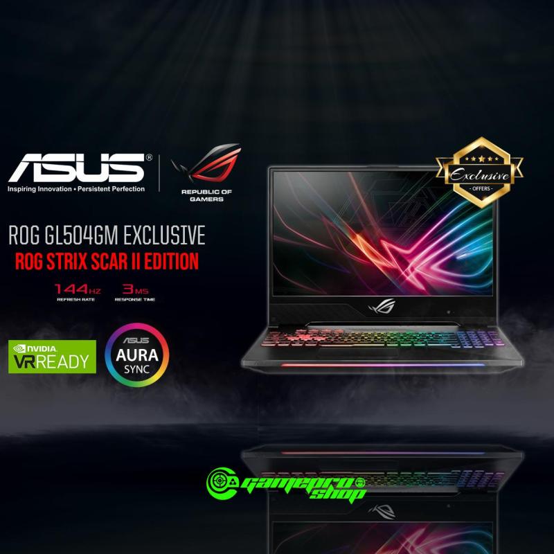8th Gen ASUS ROG Strix SCAR II GL504GM - ES142T EXCLUSIVE ( I7-8750H / 8GB / 128GB SSD + 1TB HDD / GTX 1060 ) 15.6 WITH 144Hz GAMING LAPTOP *11.11 PROMO*