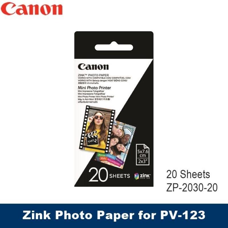 [Original] Canon Zink ZP-2030-20 Photo Paper Hangable box 20 Sheets for PV-123 Mini Photo Printer ZP-2030 Singapore